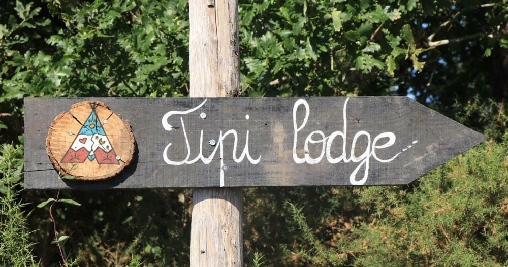 Tipi Lodge Dans La Foret 米尼赞海滩 外观 照片