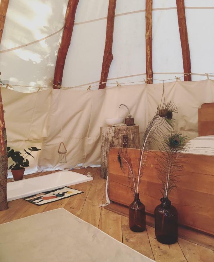 Tipi Lodge Dans La Foret 米尼赞海滩 外观 照片